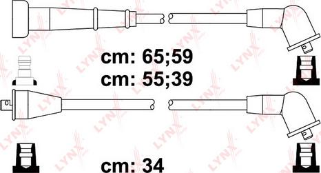 LYNXauto SPC5723 - Комплект проводів запалювання autocars.com.ua