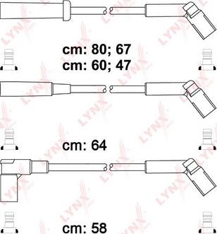 LYNXauto SPC6124 - Комплект проводів запалювання autocars.com.ua
