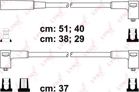 LYNXauto SPC6912 - Комплект проводів запалювання autocars.com.ua