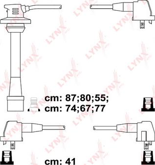 LYNXauto SPC7523 - Комплект проводів запалювання autocars.com.ua