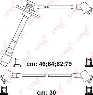 LYNXauto SPC7557 - Комплект проводів запалювання autocars.com.ua