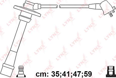 LYNXauto SPC7570 - Комплект проводів запалювання autocars.com.ua