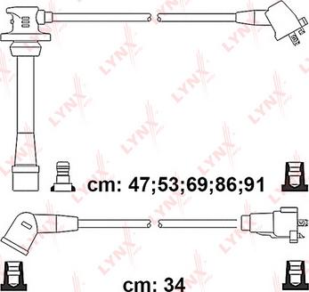 LYNXauto SPC7572 - Комплект проводів запалювання autocars.com.ua