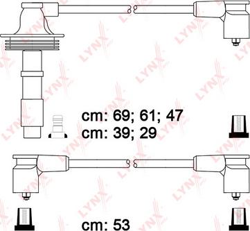 LYNXauto SPC7817 - Комплект проводов зажигания avtokuzovplus.com.ua