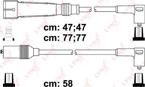 LYNXauto SPC8032 - Комплект проводів запалювання autocars.com.ua
