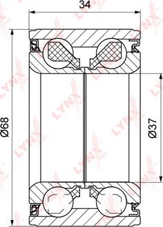 LYNXauto WB-1519 - Комплект подшипника ступицы колеса autodnr.net