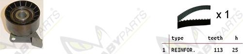 Mabyparts OBK010062 - Комплект ременя ГРМ autocars.com.ua