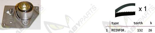 Mabyparts OBK010105 - Комплект ременя ГРМ autocars.com.ua