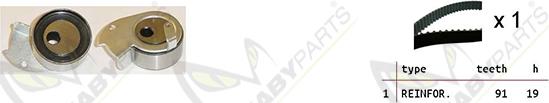 Mabyparts OBK010148 - Комплект ременя ГРМ autocars.com.ua