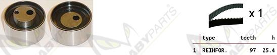 Mabyparts OBK010167 - Комплект ременя ГРМ autocars.com.ua