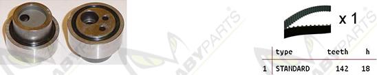 Mabyparts OBK010179 - Комплект ременя ГРМ autocars.com.ua