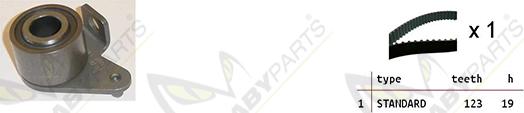 Mabyparts OBK010284 - Комплект ременя ГРМ autocars.com.ua