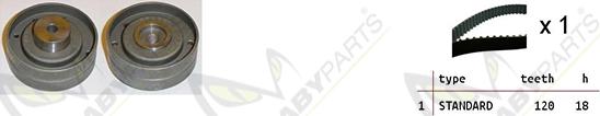 Mabyparts OBK010285 - Комплект ремня ГРМ autodnr.net