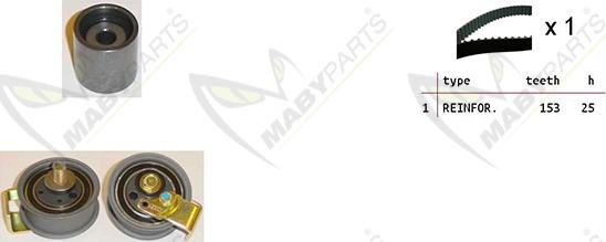 Mabyparts OBK010317 - Комплект ременя ГРМ autocars.com.ua