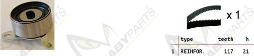 Mabyparts OBK010330 - Комплект ременя ГРМ autocars.com.ua