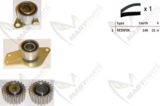 Mabyparts OBK010367 - Комплект ременя ГРМ autocars.com.ua