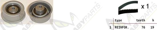 Mabyparts OBK010391 - Комплект ременя ГРМ autocars.com.ua