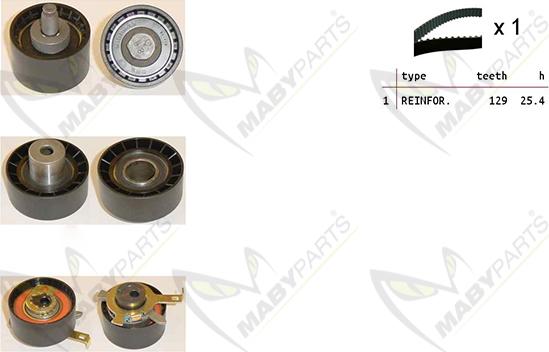 Mabyparts OBK010420 - Комплект ремня ГРМ autodnr.net