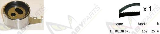 Mabyparts OBK010474 - Комплект ременя ГРМ autocars.com.ua