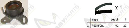 Mabyparts OBK010491 - Комплект ременя ГРМ autocars.com.ua