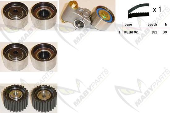 Mabyparts OBK010506 - Комплект ременя ГРМ autocars.com.ua