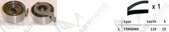 Mabyparts OBK010521 - Комплект ременя ГРМ autocars.com.ua