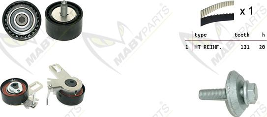 Mabyparts OBK010530 - Комплект ременя ГРМ autocars.com.ua