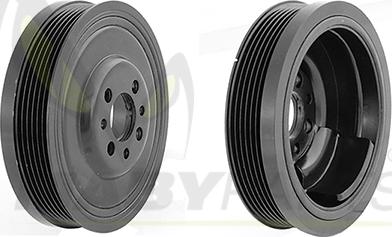 Mabyparts ODP212113 - Ремінний шків, колінчастий вал autocars.com.ua