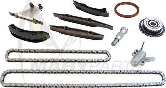 Mabyparts OTK031177 - Комплект ланцюга приводу распредвала autocars.com.ua