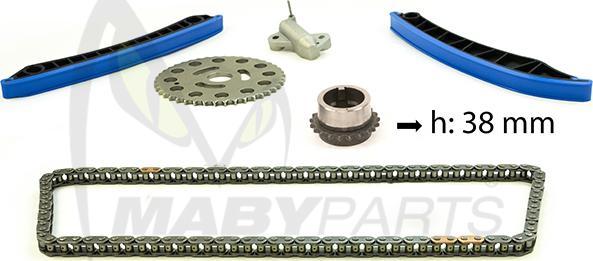 Mabyparts OTK032115 - Комплект ланцюга приводу распредвала autocars.com.ua