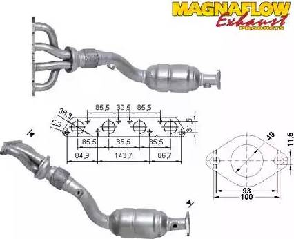 Magnaflow 70611 - Каталізатор autocars.com.ua