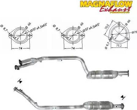 Magnaflow 75025 - Каталізатор autocars.com.ua