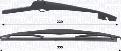 Magneti Marelli 000723180447 - Комплект важелів склоочисника, система очищення стекол autocars.com.ua