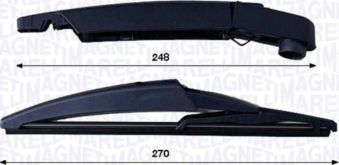 Magneti Marelli 000723180452 - Комплект важелів склоочисника, система очищення стекол autocars.com.ua