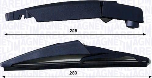 Magneti Marelli 000723180453 - Комплект важелів склоочисника, система очищення стекол autocars.com.ua