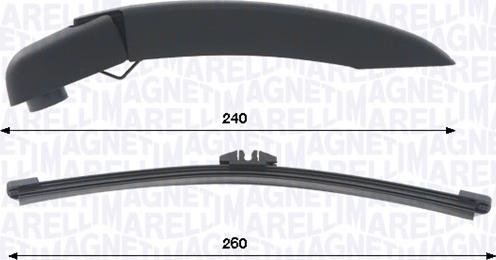 Magneti Marelli 000723180470 - Комплект важелів склоочисника, система очищення стекол autocars.com.ua