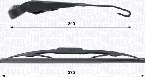 Magneti Marelli 000723180473 - Комплект важелів склоочисника, система очищення стекол autocars.com.ua