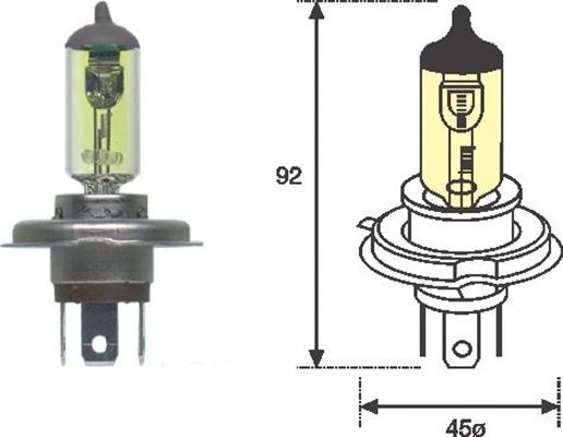 Magneti Marelli 002575100000 - Лампа накаливания, фара дальнего света avtokuzovplus.com.ua