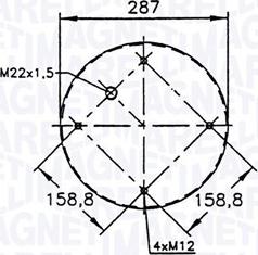 Magneti Marelli 030607020097 - Кожух пневматичної ресори autocars.com.ua