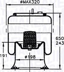 Magneti Marelli 030607020116 - Кожух пневматичної ресори autocars.com.ua