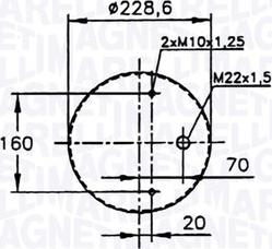 Magneti Marelli 030607020116 - Кожух пневматичної ресори autocars.com.ua