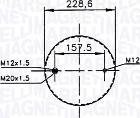 Magneti Marelli 030607020153 - Кожух пневматичної ресори autocars.com.ua