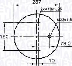 Magneti Marelli 030607020192 - Кожух пневматичної ресори autocars.com.ua