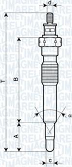 Magneti Marelli 062900092304 - Свеча накаливания autodnr.net