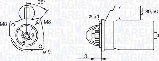 Magneti Marelli 063101021010 - Стартер avtokuzovplus.com.ua