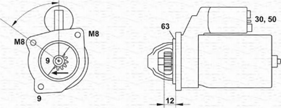 Magneti Marelli 063103023010 - Стартер autodnr.net