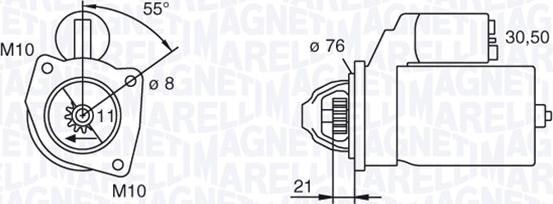 Magneti Marelli 063193001010 - Стартер autocars.com.ua