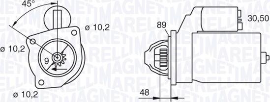 Magneti Marelli 063206834010 - Стартер avtokuzovplus.com.ua