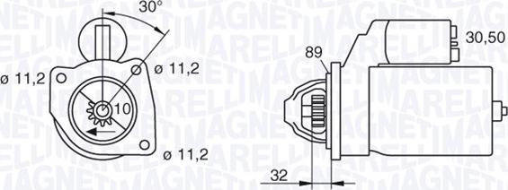 Magneti Marelli 063207145010 - Стартер avtokuzovplus.com.ua