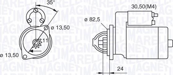 Magneti Marelli 063216884010 - Стартер autocars.com.ua